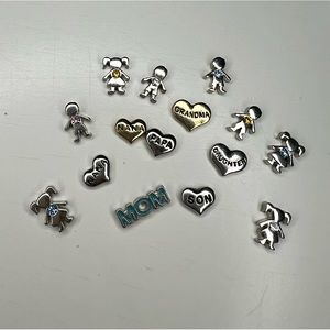 Origami owl charms and window plates